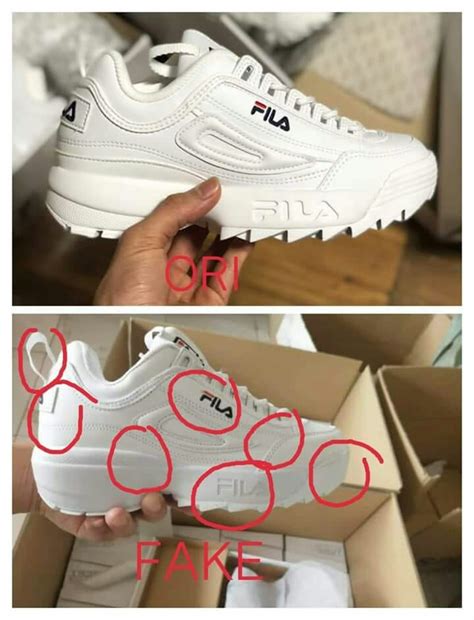 original fila disruptor shoes vs fake|fila shoes disruptor men's.